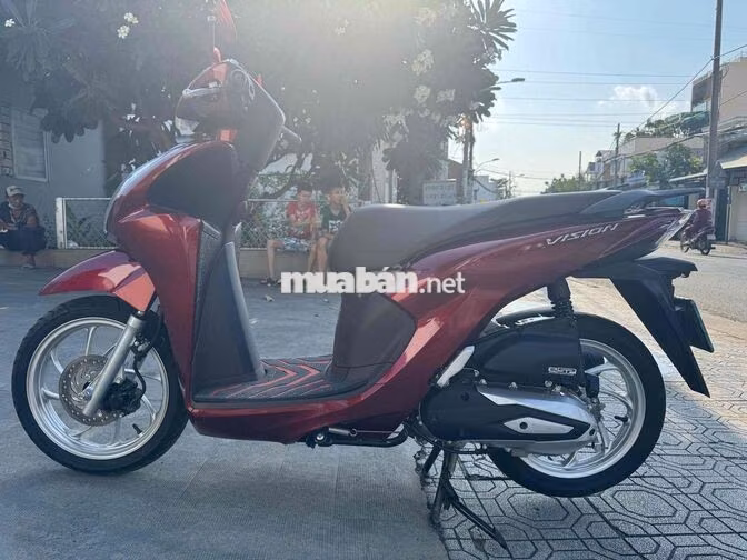 Honda Vision 2025 Khoá SMK Đỏ đen