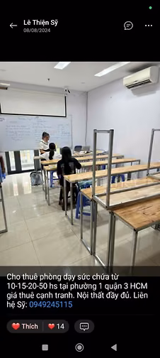 CHO THUÊ NHÀ TRUNG TÂM QUẬN 3 TPHCM