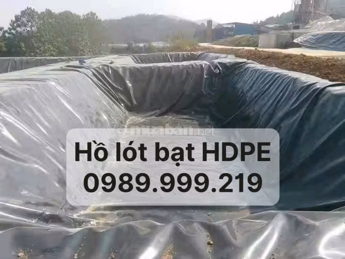 Bạt lót hồ ao cá, bạt nhựa đen đổ bê tông, bạt lót HDPE giá tốt