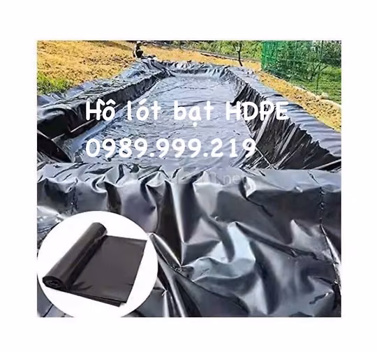 Bạt lót hồ ao cá, bạt nhựa đen đổ bê tông, bạt lót HDPE giá tốt