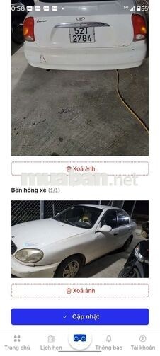 Daewoo Lanos sx 2001 Trắng