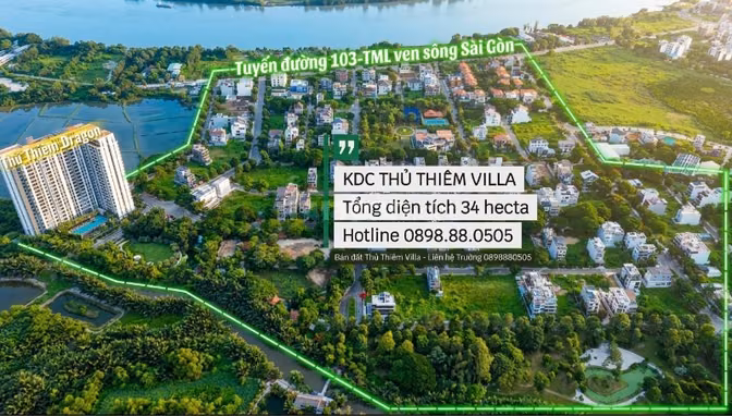 Bán nền Villa Thủ Thiêm 8x23m giá bán nhanh 148tr/m2
