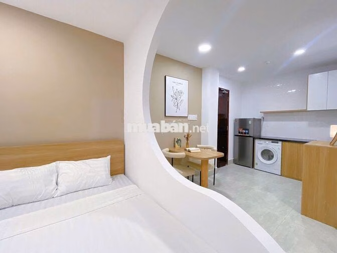 1PN TÁCH BẾP GIAO GIỮA Q1-BÌNH THẠNH CỰC ĐẸP FULL NỘI THẤT
