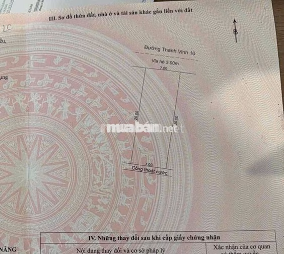 Bán đất MT Thanh Vinh 10 Hoà Khánh Bắc Liên Chiểu