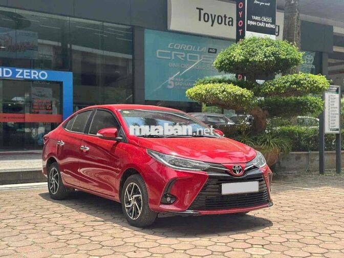Toyota Hà Đông bán Vios 1.5G 2021 Đỏ kem 12000 km