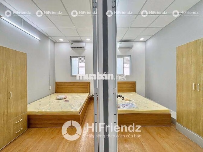 Căn hộ dịch vụ 2 phòng ngủ free chỗ để xe tiện qua Đại học Công Thương