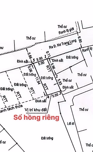 Lô đất đẹp HXH nhựa 6m . Khu phân lô