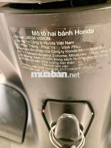Honda Vision 2023 Đỏ đô 15.000 km Bản Cao Cấp