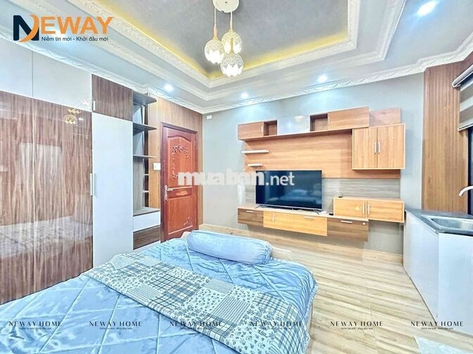 STUDIO FULL NỘI THẤT, MỚI 100% TONE CUNG ĐIỆN, SẠCH SẼ, AN NINH
