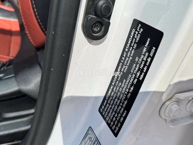 Hyundai Accent 1.5 AT Trắng 2024 odo 66.168