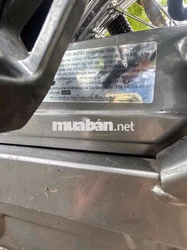 Yamaha Sirius 2008 Thái Lan bảng số Thành Phố HCM