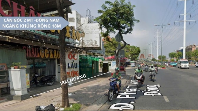 Bán nhà góc 2 MT Phạm Văn Đồng, P13 Bình Thạnh - Ngang 18m -giá 12,5T