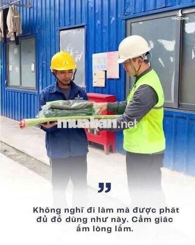 VINGROUP TUYỂN CÔNG NHÂN, KO YÊU CẦU KN, BAO ĂN Ở 