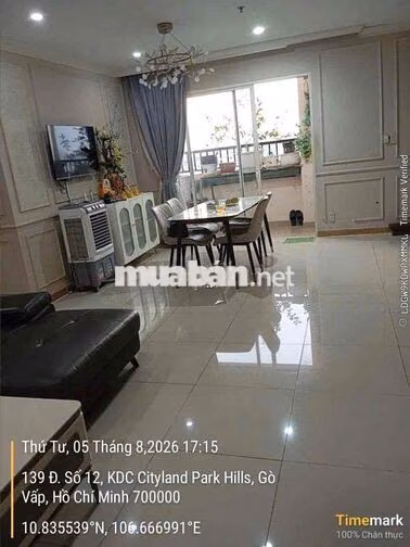 BÁN CĂN HỘ CITYLAND 130M2 3PN 2WC SIÊU RỘNG SỔ HỒNG 8,5 TỶ