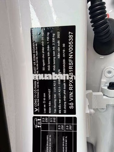 VinFast Lux A Lux A2.0 2022 Trắng 70.000 km