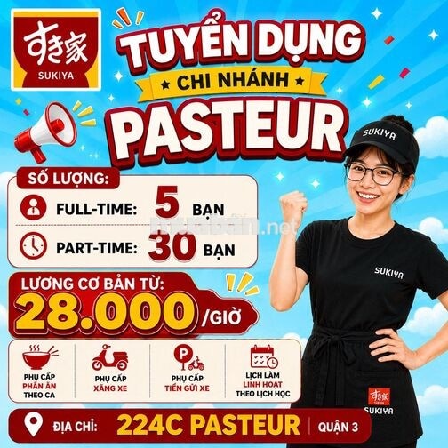 HỆ THỐNG NHÀ HÀNG SUKIYA TUYỂN DỤNG