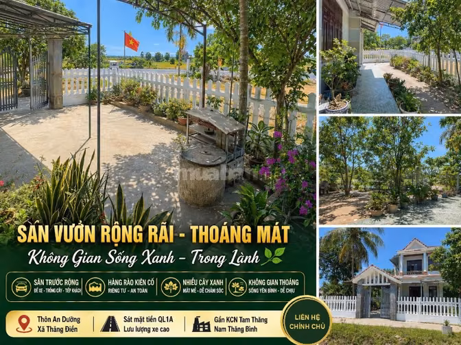 Chính chủ bán nhà 2 tầng sân vườn 273m2, cách QL1A 10m, Thăng Điền