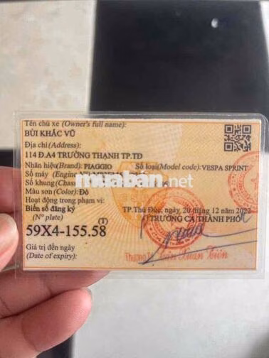 Piaggio Vespa Sprint 2025 Đỏ 8000 km