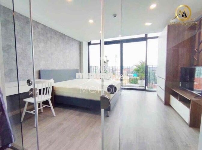 CHO THUÊ CHDV 40M2 BÀNH VĂN TRÂN TÂN BÌNH 1PN BAN CÔNG FULL NỘI THẤT