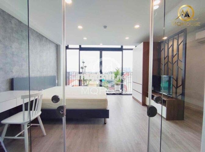 CHO THUÊ CHDV 40M2 BÀNH VĂN TRÂN TÂN BÌNH 1PN BAN CÔNG FULL NỘI THẤT