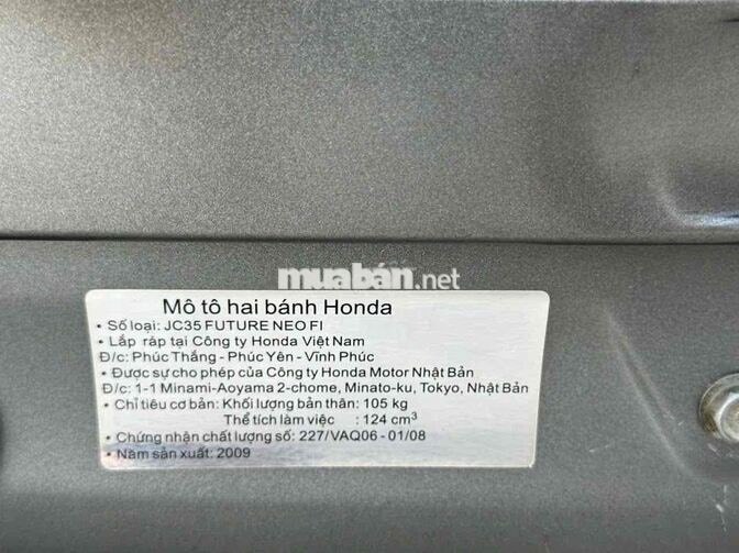 Honda Future Neo Fi 2009 Đen