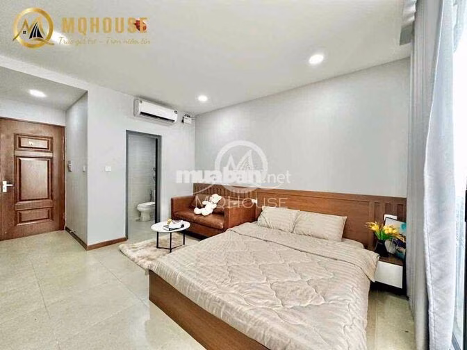 Studio sát công viên Hoàng Văn Thụ - Ban công, full nội thất