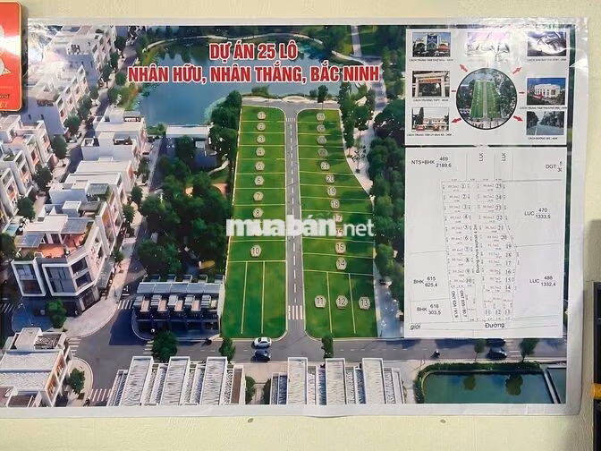 🆘🆘👏👏25 lô đất Nền Thổ cư Tại  Nhân Thắng  👉S = 90-95m2 💵💵💵💵💵💵💵 Giá chư
