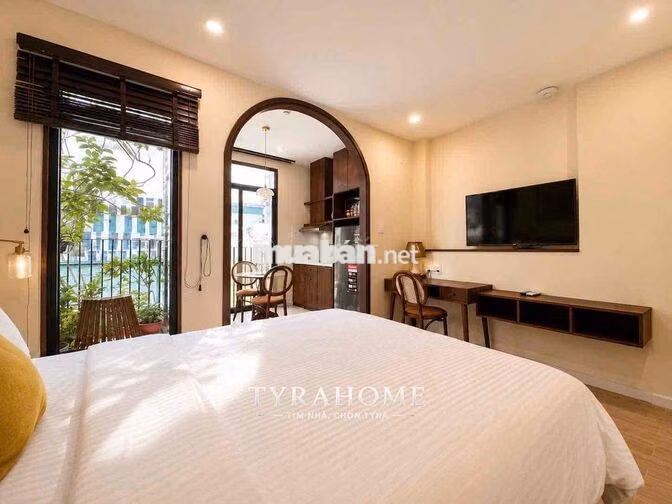 Siêu Phẩm 1PN Full NT Tách Nếp Kèm Bancol Sân Vườn Cực Chill Thoáng!!!