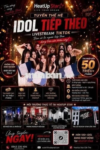 [FREE ĐÀO TẠO, KO CẦN KN] TIKTOK IDOL LIVESTREAM C