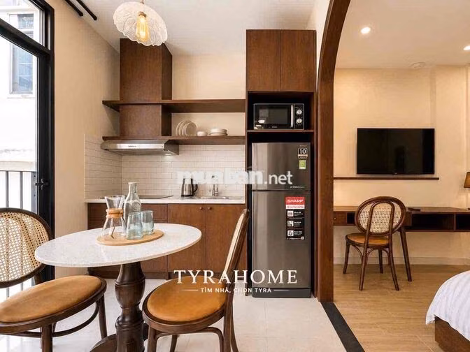 Siêu Phẩm 1PN Full NT Tách Nếp Kèm Bancol Sân Vườn Cực Chill Thoáng!!!