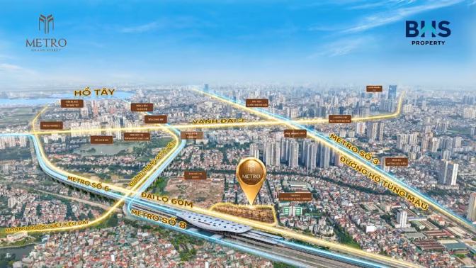 Mở bán Metro Grand Street Mỹ Đình, nhà phố 2 mặt tiền ngay trung tâm