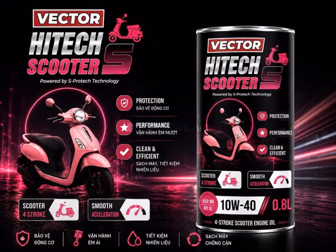 Dầu nhớt VECTOR cần tìm NPP độc quyền ở Long An- Chiết khấu cao  
