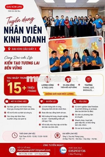 [KO CẦN KN, FREE ĐÀO TẠO] NHÂN VIÊN TELESALE CẦU G