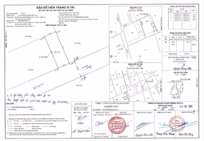 ĐẤT GIÁ RẺ. 2MT. Thạnh Xuân 22. DT: 5 x 14.16m2. GIÁ: 4.5 TỶ