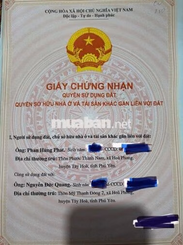 bán nhanh lô đất full thổ cư sổ hồng chính chủ