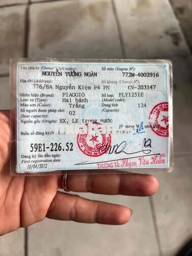 Piaggio Fly 124cc Trắng 2012 bstp bao tranh chấp
