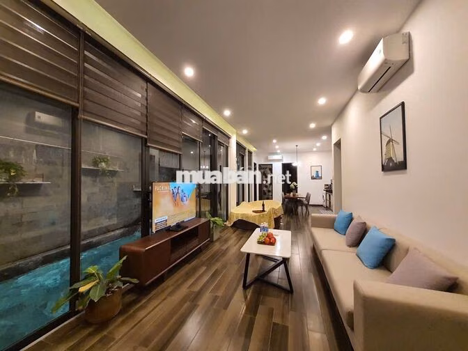 Cho thuê căn hộ, Trung tâm Cầu Rồng, 90m2, cách biển Mỹ Khê 5p đi bộ