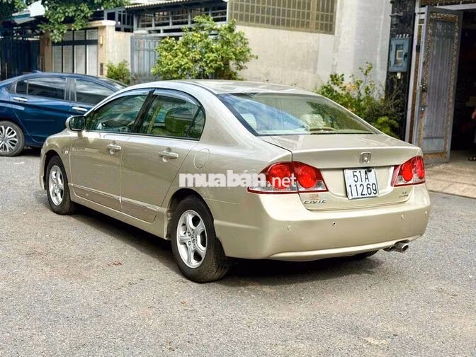Honda Civic Tự Động 2008 Vàng Cát Cực Đẹp 1đời chu