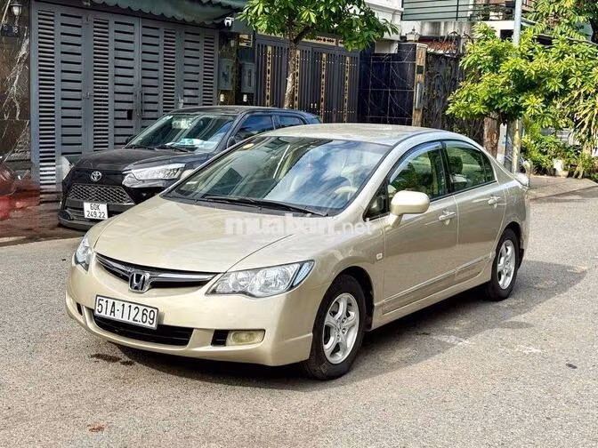 Honda Civic Tự Động 2008 Vàng Cát Cực Đẹp 1đời chu