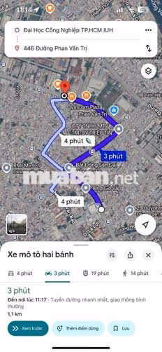 phòng trọ cách 3 phút qua ĐH Công Nghiệp ởdc 4ng4xe gác cao k đụng đau