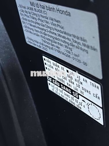 Honda Blade 2022 Đỏ, Đen, Xám