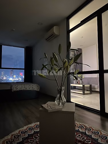 3km đến trung tâm, 1PN riêng tư, ban công, view bitexco, 57m2, an ninh