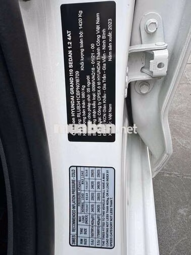 Hyundai i10 2023 1.2 full Trắng 68000 km