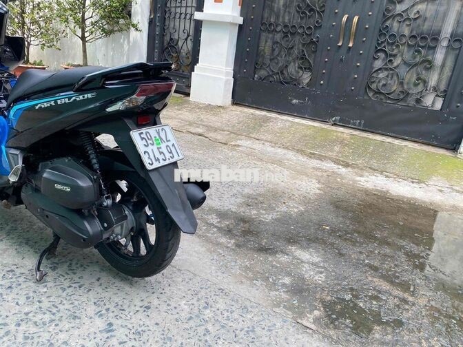 Honda Air Blade Đen Xanh