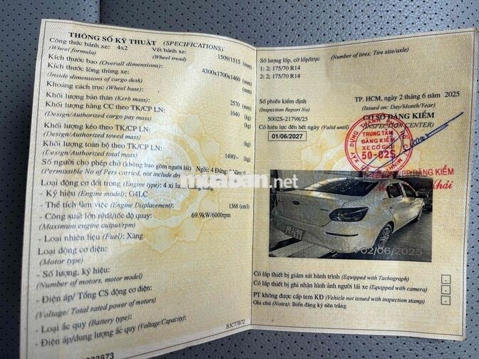 KIA SOLUTO 2019 Trắng Tự động bản cao cấp60.000 km