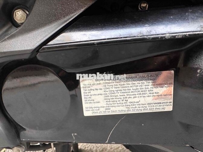 Yamaha Janus 2022 bstp cc Xanh nhám 19373 km