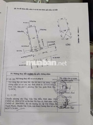 Nhỉnh 3 TỶ. Nhà 2 tầng - DT 4x12 vuông vức. Sổ Hồng riêng. Lê Đình Cân