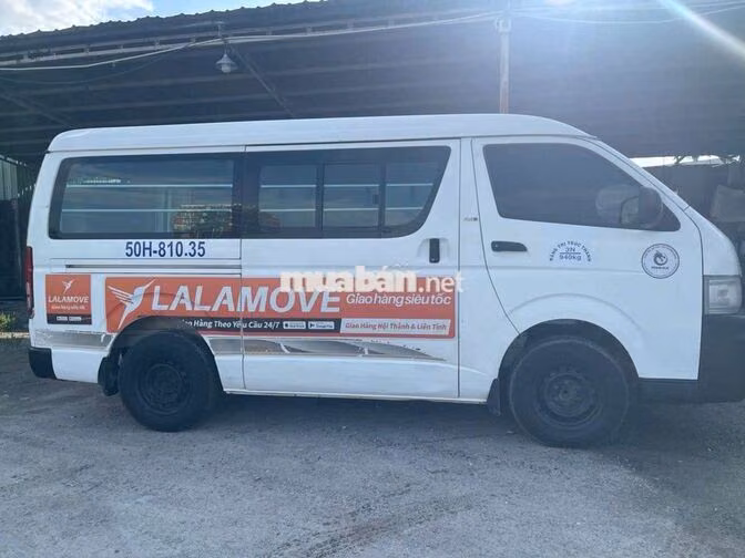 Toyota Hiace 2005 Tải Van 3 chỗ Trắng. máy dầu