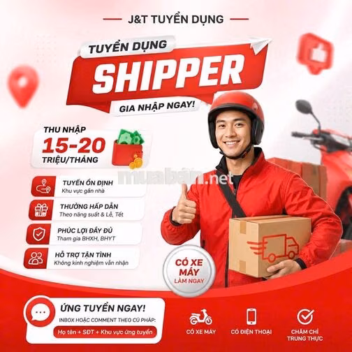 [J&T Q7] SHIPPER GIAO HÀNG, TIỀN VỀ ĐỀU TAY