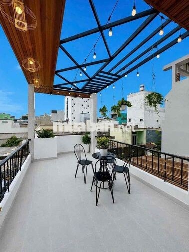 NHÀ MỚI ĐẸP(4X16M) LUỸ BÁN BÍCH 4TẦNG 4PN 3VS hẻm 5M có máy lạnh